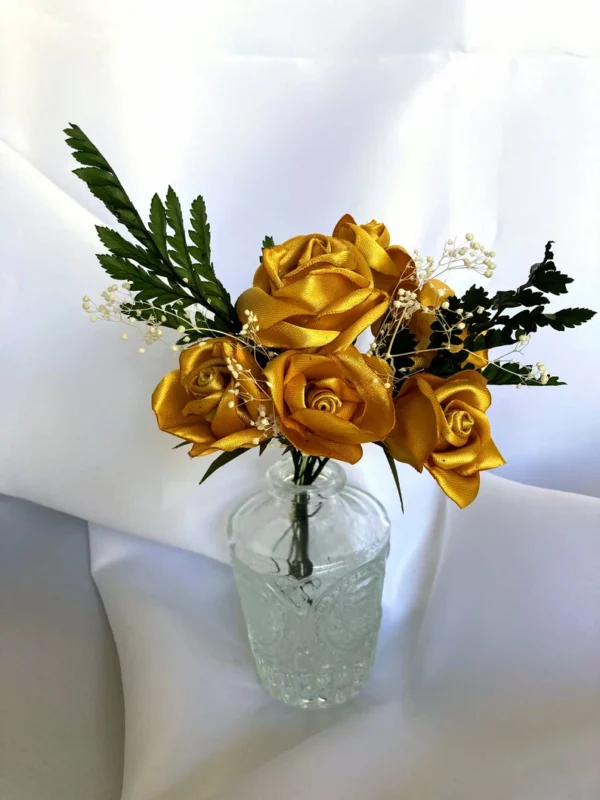 Handmade Rose Vase Arrangement - Image 10