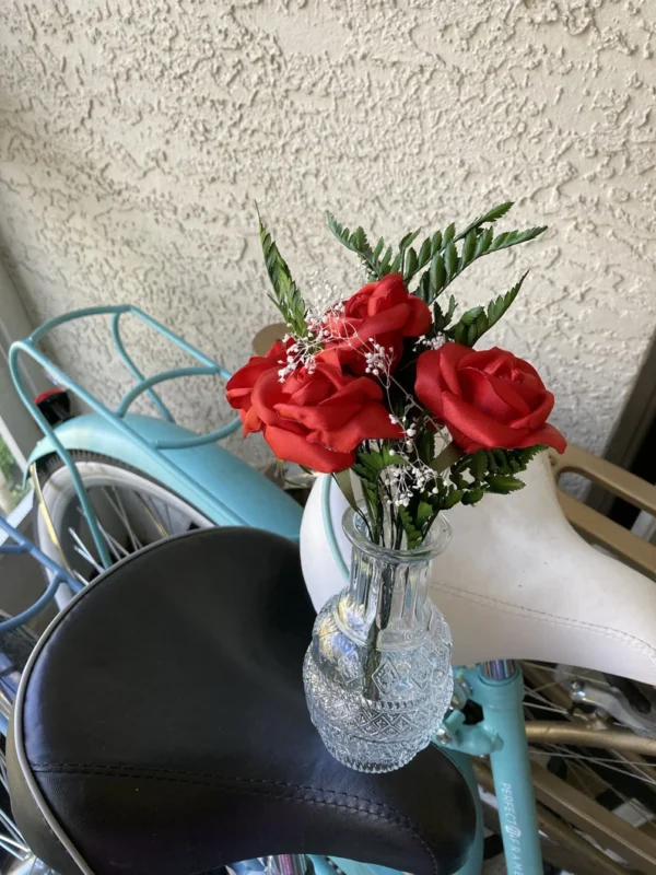 Handmade Rose Vase Arrangement - Image 7