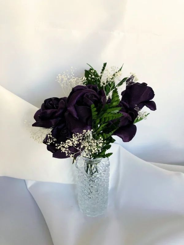 Handmade Rose Vase Arrangement - Image 8